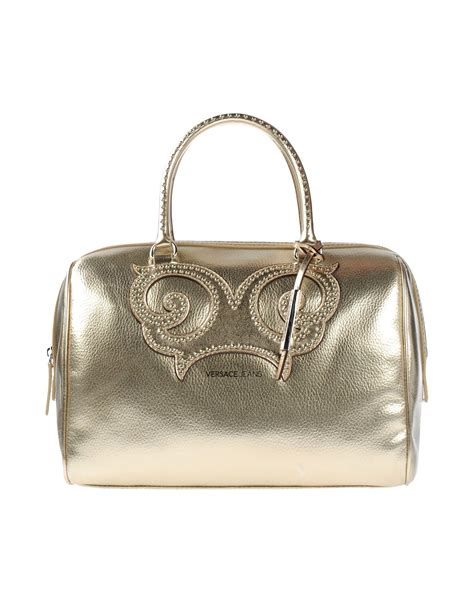 versace jeans gold bag|versace jeans bags for women.